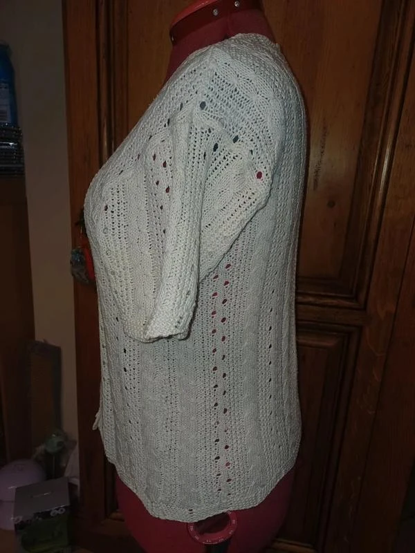 Camisa de malha branca tamanho 38 – photo 4